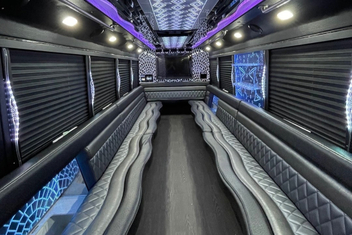 Overland Park Party Bus Interior