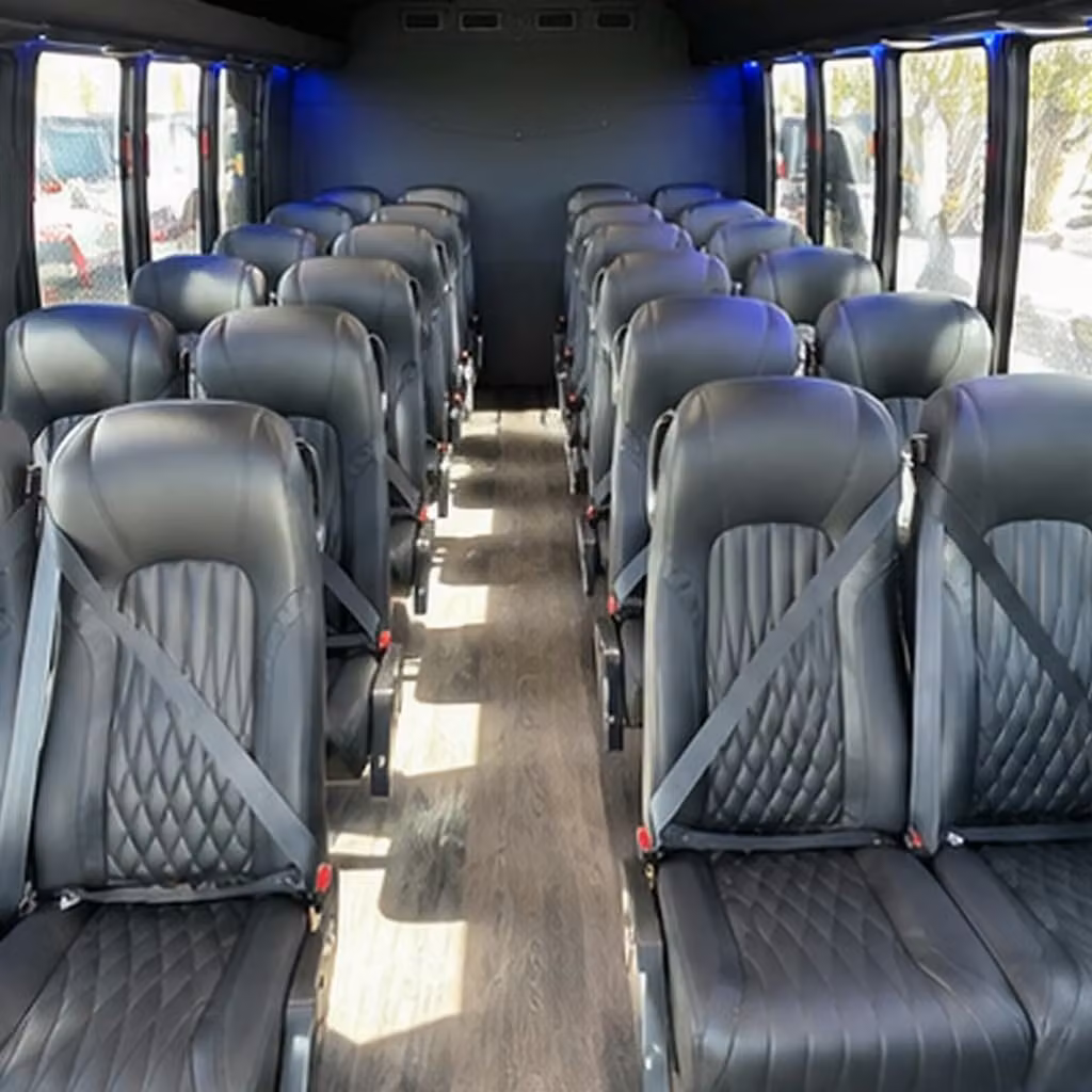 25 passenger minibus inside