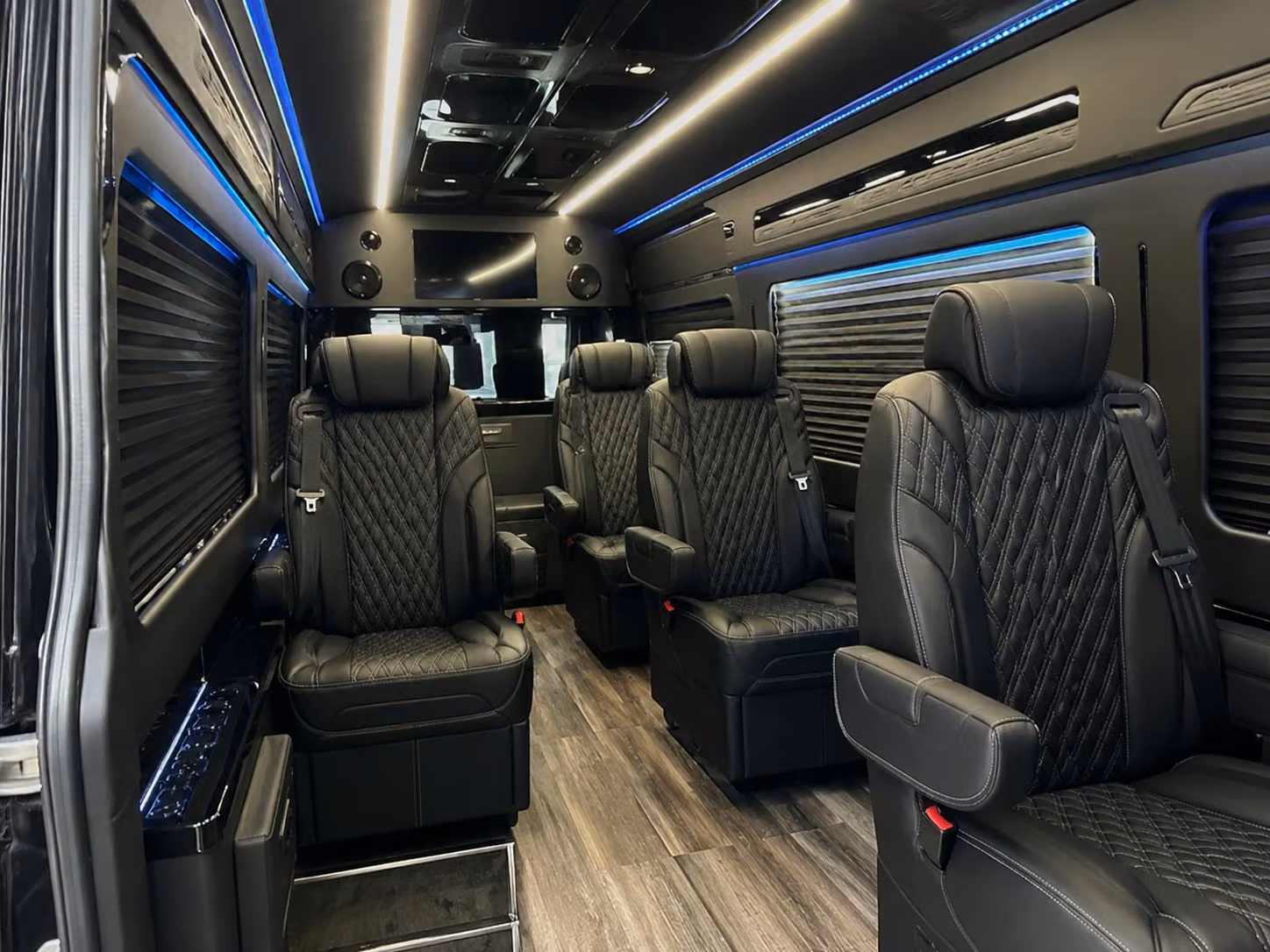sprinter van with driver inside
